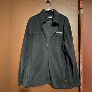 Columbia Charcoal Fleece Jacket size large tall